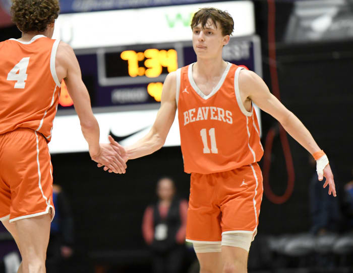 Beaverton Southridge 6A Oregon boys basketball quarterfinal 2024 Taylor Balkom 31